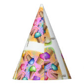 ポップアートのアイスクリームコーン パーティーハット (裏面)