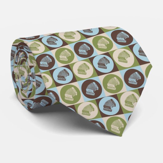 ポップアートのアコーディオン ネクタイ (ロール)