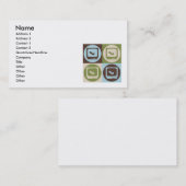 ポップアートのエコー検査 名刺 (正面/裏面)