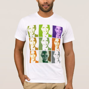 ポップアートのオバマのすばらしいTシャツ Tシャツ