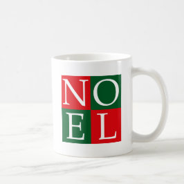 ポップアートのクリスマスNOEL コーヒーマグカップ