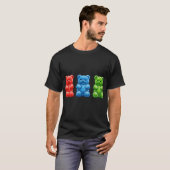 ポップアートのグミクマ Tシャツ (正面フル)