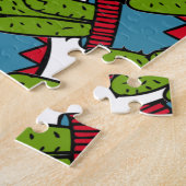 ポップアートのサボテン ジグソーパズル (側面)