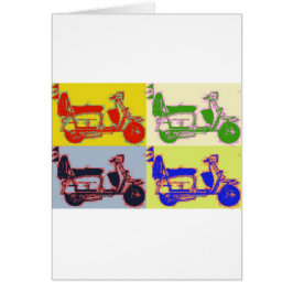 ポップアートのスクーター