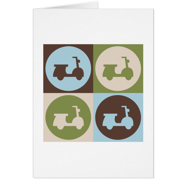 ポップアートのスクーター (正面)