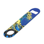 ポップアートのスタイルの装飾のHokusaiの素晴らしい波 スピード栓抜き (正面アングル)