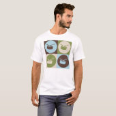 ポップアートのスネアドラム Tシャツ (正面フル)