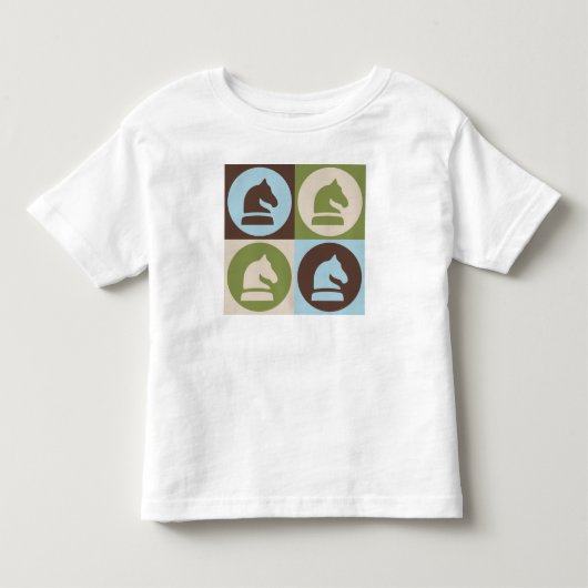 ポップアートのチェス トドラーTシャツ (正面)