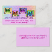 ポップアートのトム猫の名刺 名刺 (正面/裏面)