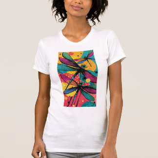 ポップアートのトンボ Tシャツ