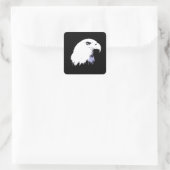 ポップアートのハゲワシ スクエアシール (バッグ)