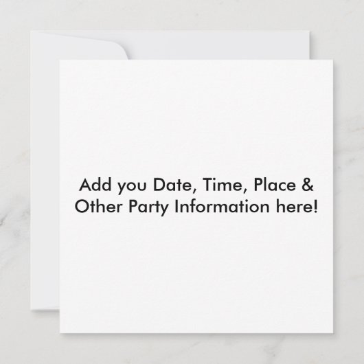 ポップアートのハンバーガーの招待状 招待状 (裏面)