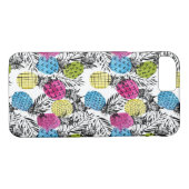 ポップアートのパイナップルおよびシュロの葉 Case-Mate iPhoneケース (裏面(横))