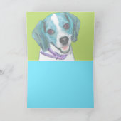ポップアートのビーグル犬の子犬 カード (内部)