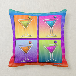 ポップアートのマルティーニのリバーシブルの装飾用クッション クッション