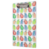 ポップアートのモルモットパターン クリップボード (左)