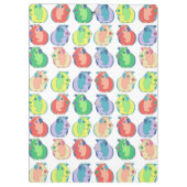 ポップアートのモルモットパターン クリップボード (裏面)