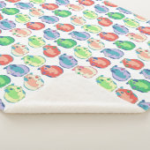 ポップアートのモルモットパターン シェルパブランケット (3/4)