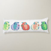 ポップアートのモルモットパターン ボディピロー (裏面)