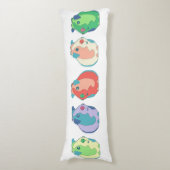 ポップアートのモルモットパターン ボディピロー (正面縦)