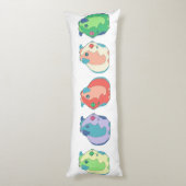 ポップアートのモルモットパターン ボディピロー (裏面 (縦))