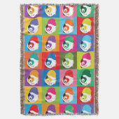 ポップアートのモルモット スローブランケット (正面縦)