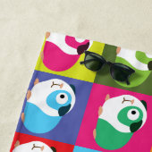 ポップアートのモルモット ビーチタオル (インサイチュ)