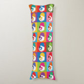 ポップアートのモルモット ボディピロー (正面縦)