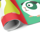 ポップアートのモルモット ラッピングペーパー (ロールコーナー)