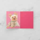 ポップアートのヨークシャーテリア カード (内部)