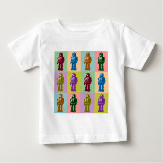 ポップアートのロボット ベビーTシャツ