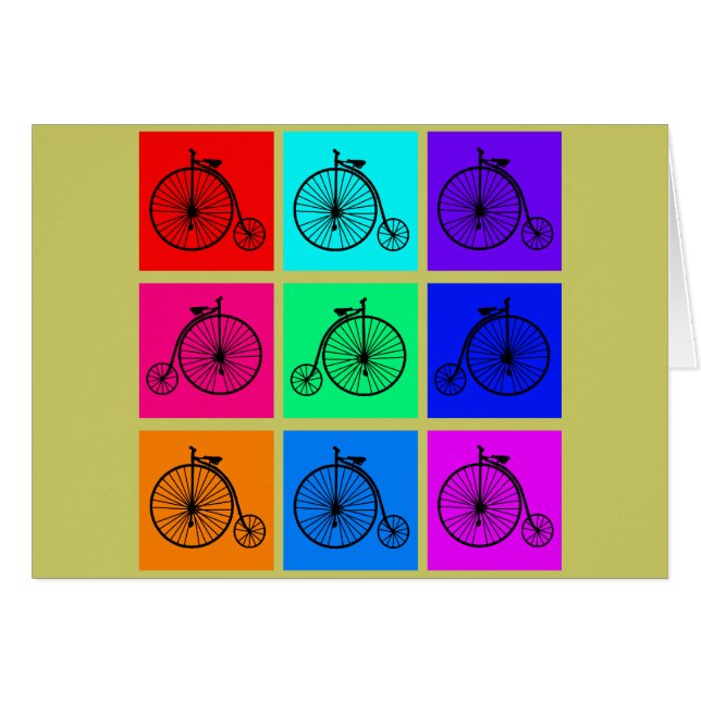 ポップアートのヴィンテージ2の荷車引きのバイクの服装 (正面横)