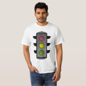 ポップアートの信号機 Tシャツ (正面フル)