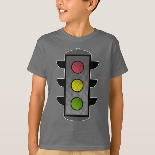 ポップアートの信号機 Tシャツ (正面)