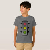 ポップアートの信号機 Tシャツ (正面フル)