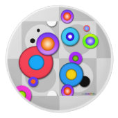 ポップアートの円 セラミックノブ (正面)