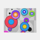 ポップアートの円 ドアマット (正面)