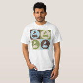 ポップアートの列車 Tシャツ (正面フル)
