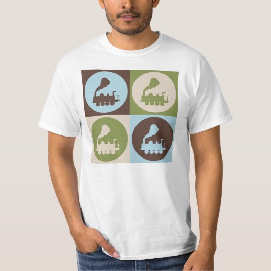 ポップアートの列車 Tシャツ (正面)