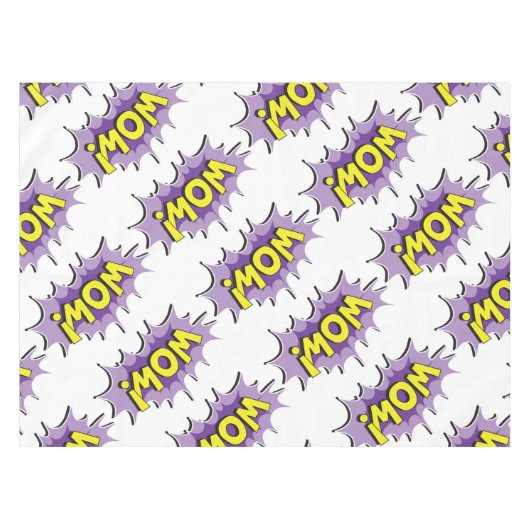 ポップアートの喜劇的なスタイルのワウ テーブルクロス (正面(横))