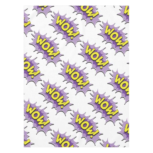 ポップアートの喜劇的なスタイルのワウ テーブルクロス (正面)