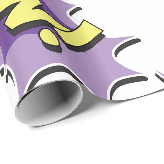 ポップアートの喜劇的なスタイルのワウ ラッピングペーパー (ロールコーナー)