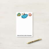 ポップアートの喜劇的なスタイルの爆弾ブーム! カスタマイズ ポストイット (デスク上)