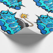 ポップアートの喜劇的なスタイルの爆弾ブーム! ラッピングペーパー (角)