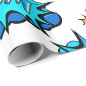 ポップアートの喜劇的なスタイルの爆弾ブーム! ラッピングペーパー (ロールコーナー)