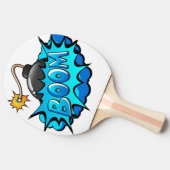 ポップアートの喜劇的なスタイルの爆弾ブーム! 卓球ラケット (横)