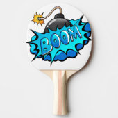 ポップアートの喜劇的なスタイルの爆弾ブーム! 卓球ラケット (正面)