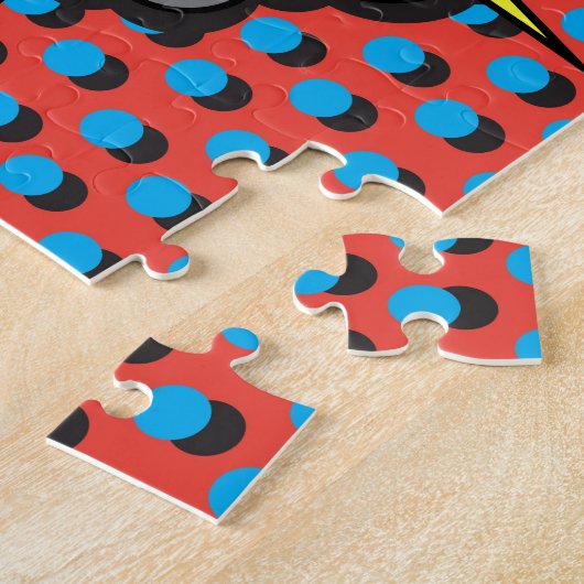 ポップアートの喜劇的なスタイルの爆発 ジグソーパズル (側面)