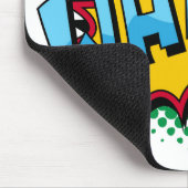 ポップアートの喜劇的なスタイルは痛打します! マウスパッド (コーナー)