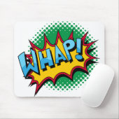 ポップアートの喜劇的なスタイルは痛打します! マウスパッド (マウス)